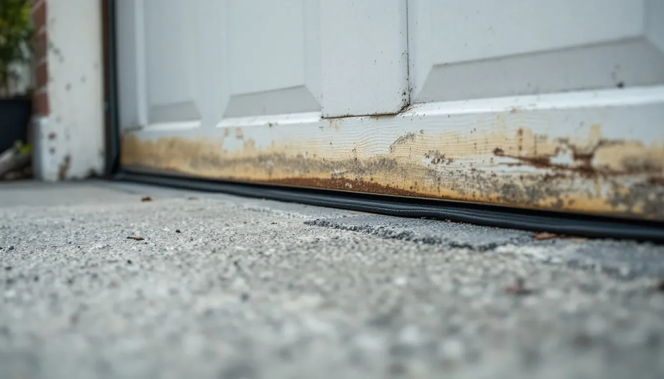 Garage Door Section Replacement in Frisco